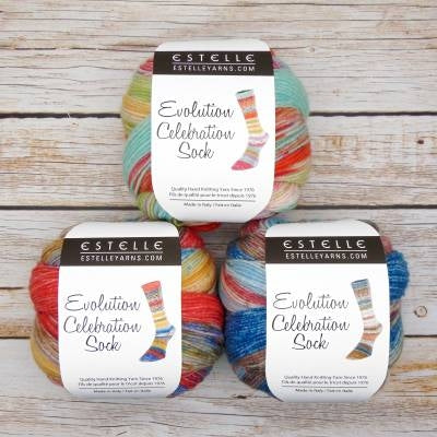 Charger l&#39;image dans la galerie, Evolution Celebration Sock - laine pour chaussettes
